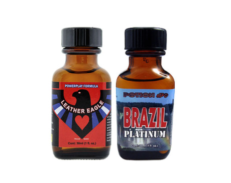 2-PACK 30ml Of: Leather Eagle & Brazil Platinum