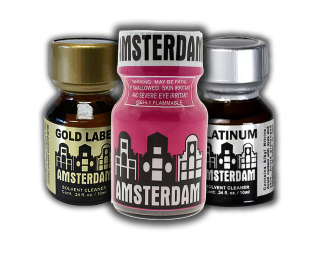 3-PACK Amsterdam 10ml of: Amsterdam, Amsterdam Gold, Amsterdam Platinum