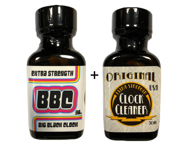 2-PACK 30ml of: Big Black Clock + Original Clock Cleaner