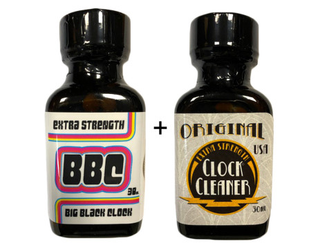 2-PACK 30ml of: Big Black Clock + Original Clock Cleaner