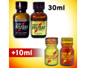 RUSH 2 PACK 30ml: Black Label & Gold RUSH + 2-PACK 10ml: RUSH & Super Rush