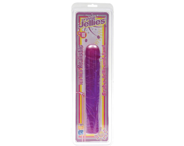 Crystal Jellies Classic Dong Purple 10in