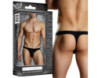 MP Nylon Spandex Bong Thong Black SM
