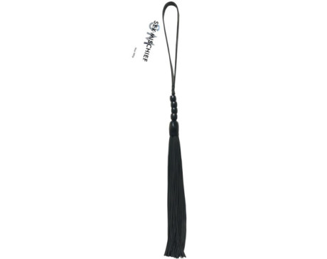 SS S&M Noir Whip 16in Beaded Flogger