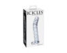 Icicles No.60 6.5in Glass Dildo Clear
