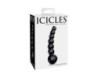 Icicles No.66 4.75in Glass Dildo Black