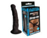 Skinsations Blk Playful Dildo W/Harn 8in