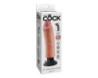 King Cock 8in Vibrating Cock Beige