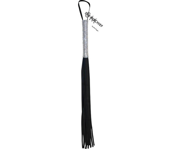 SS S&M Sparkle Flogger Black