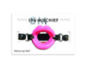 SS S&M Silicone Lips Open-Mouth Gag Pink