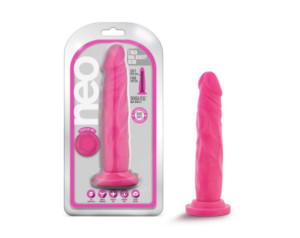 Neo 7.5in Dual Density Dildo Neon Pink