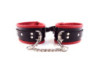 Rouge Padded Ankle Cuff Black/Red