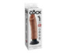 King Cock 8in Vibrating Cock Tan