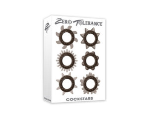 ZT Cockstars 6-Piece Cockring Set Smoke