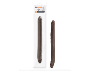 Dr. Skin 16in Double Dildo Brown
