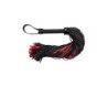 Leather Long Flogger Burgunday/Black