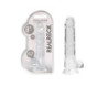 RealRock CC 8in Dildo WBalls&Suction Clr