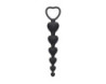Ouch Silicone Anal Heart Beads Black