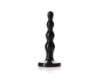 Tantus Ripple Large Beaded Plug Black
