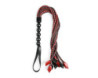 SS Saffron Braided Flogger Red/Black