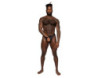 MP Sassy Lace Open Ring Thong Black L/XL