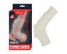 Vibrating Power Sleeve Ribbed Fit White