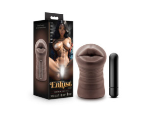 EnLust Krystal Vibrating Stroker Brown
