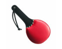 Rouge Leather Padded Ping Pong Padd Bk/R