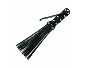 Rouge Leather Spiral Paddle Black