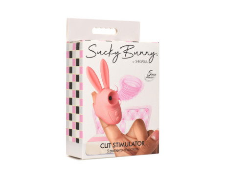 Shegasm Sucky Bunny Clit Stimulator Pink