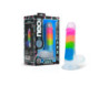 Neo Elite GITD Rainbow Rave 6.5in Dildo