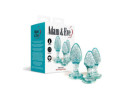 A&E Glitter Gem Butt Plug Set Blue