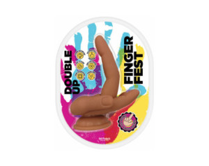 Finger Fest Double Up Dildo Tan