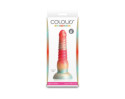 Colours Stacked 6in Dildo Red/Gold