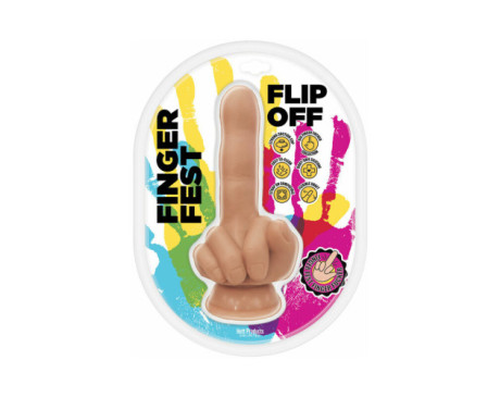 Finger Fest Flip Off Dildo Flesh