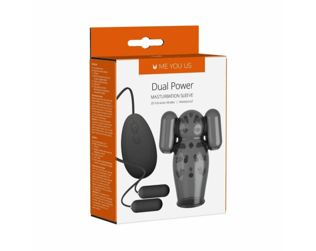 Me You Us Dual Power Vibr Masturb Sleeve