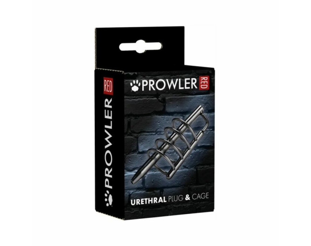 Prowler RED Urethral Plug & Cage Steel