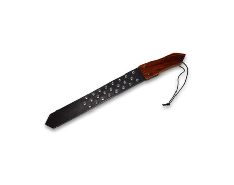 Prowler RED Leather and Wood Stud Paddle