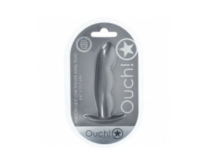 Ouch! Smooth Sili Finger Plug 4.6in GM
