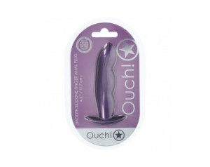 Ouch! Smooth Sili Finger Plug 4.6in MPur
