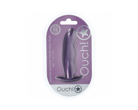 Ouch! Smooth Sili Finger Plug 4.6in MPur