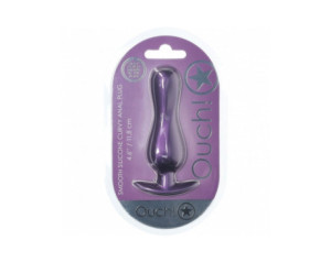 Ouch! Smooth Sili Curvy Plug 4.6in MPur