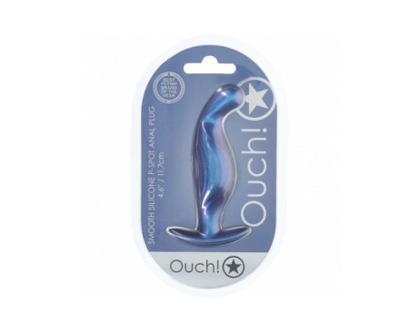 Ouch! Smooth Sili P-Spot Plug 4.6in MBlu