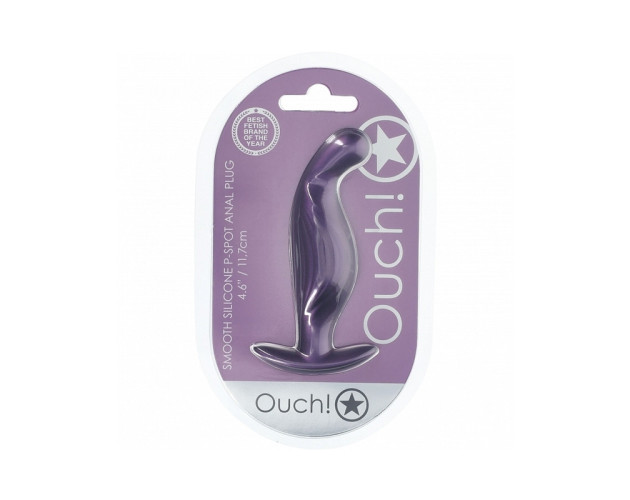 Ouch! Smooth Sili P-Spot Plug 4.6in MPur