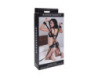 SS Velvet Noir Adjustable HogTieCuff Set