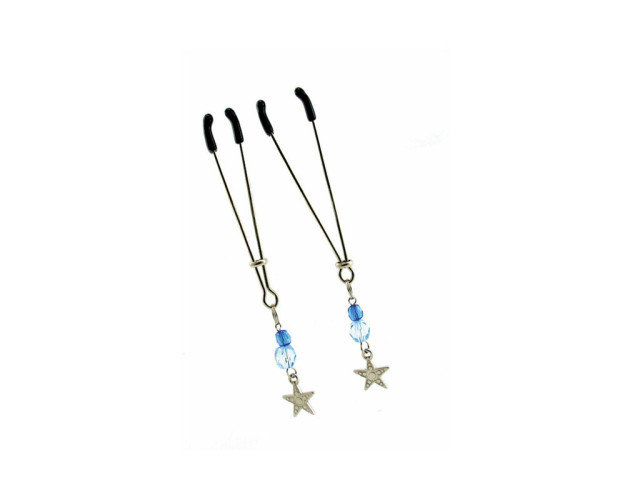 Sex Kitten Tweezer Clamps Star Blue