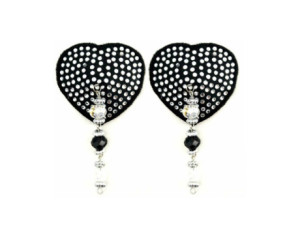Bijoux de Nip Black Heart Pasties Beads