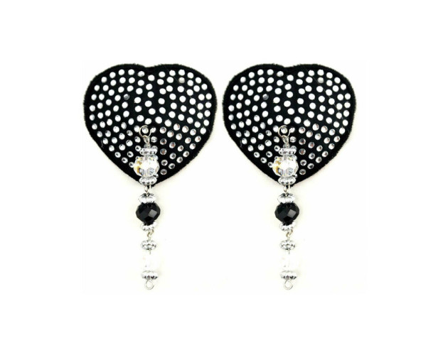 Bijoux de Nip Black Heart Pasties Beads