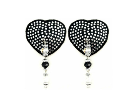 Bijoux de Nip Black Heart Pasties Beads