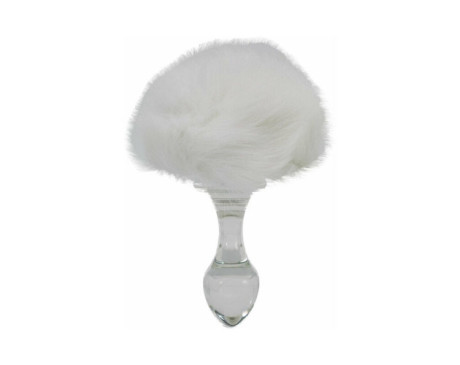 Crystal Delights Magn BunnyTail Plug Wht